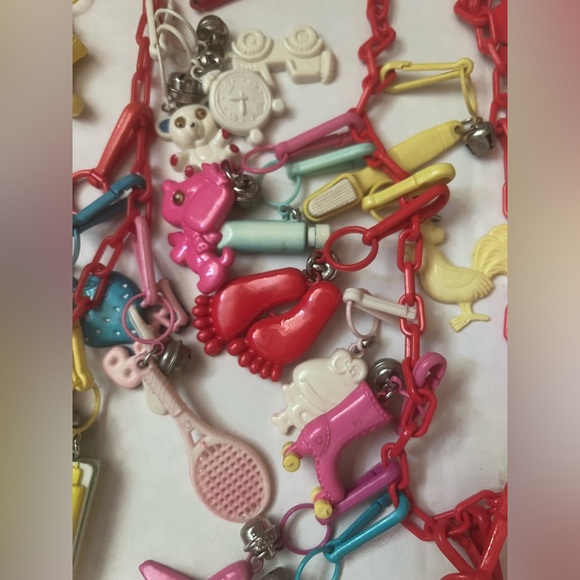 2 Available Vintage 1980s Charm Necklaces-Each one is available for purchase - Picture 6 of 10